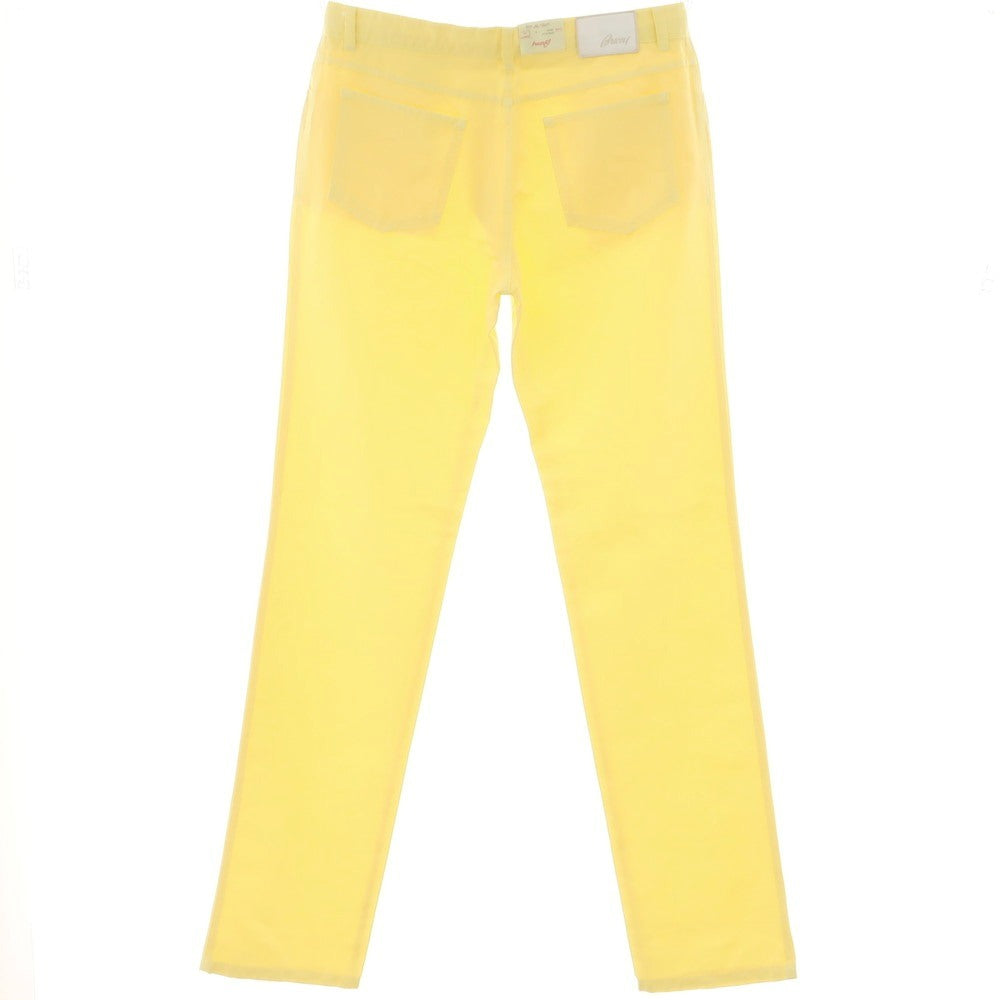 [Used] Brioni Cotton Linen 5 Pocket Pants Yellow [52] [Condition Rank A] [Men&