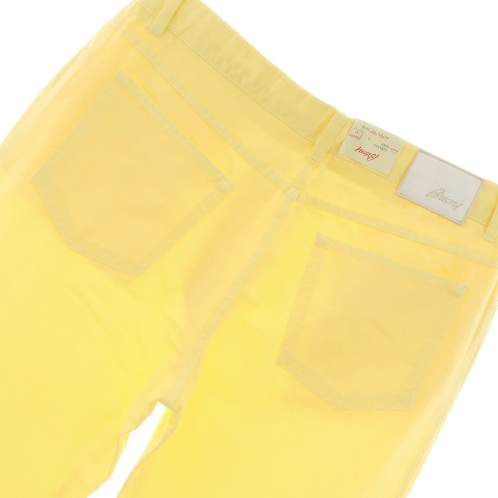 [Used] Brioni Cotton Linen 5 Pocket Pants Yellow [52] [Condition Rank A] [Men&