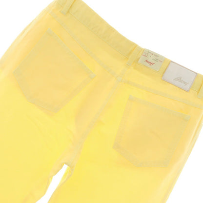 [Used] Brioni Cotton Linen 5 Pocket Pants Yellow [52] [Condition Rank A] [Men&