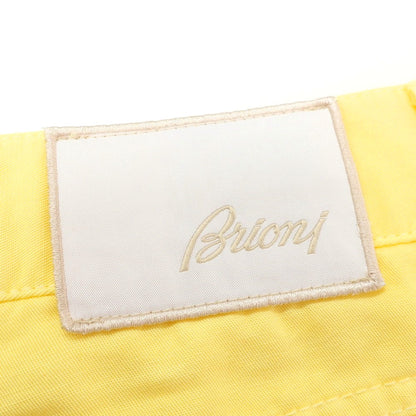 [Used] Brioni Cotton Linen 5 Pocket Pants Yellow [52] [Condition Rank A] [Men&