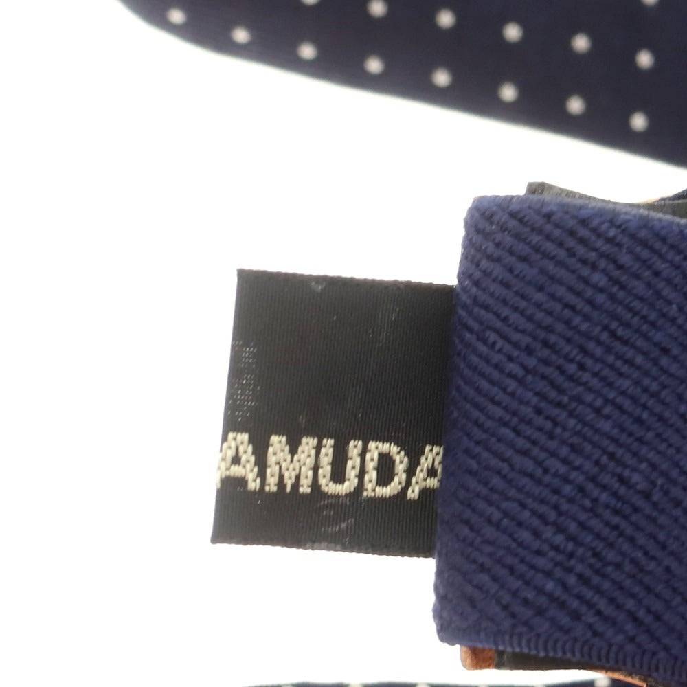 【中古】ラムダ RAMUDA ピンドット柄 サスペンダー ネイビーxホワイト【 状態ランクB 】【 メンズ 】