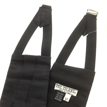 【中古】パルジレリ Pal Zileri シルク バタフライネクタイ＆カマーバンド セット ブラック【 カマーバンド：54 】【 状態ランクA 】【 メンズ 】