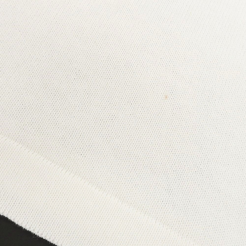 [Used] Buffy High Gauge Cotton Short Sleeve Polo Knit White [46] [Condition Rank C] [Men&