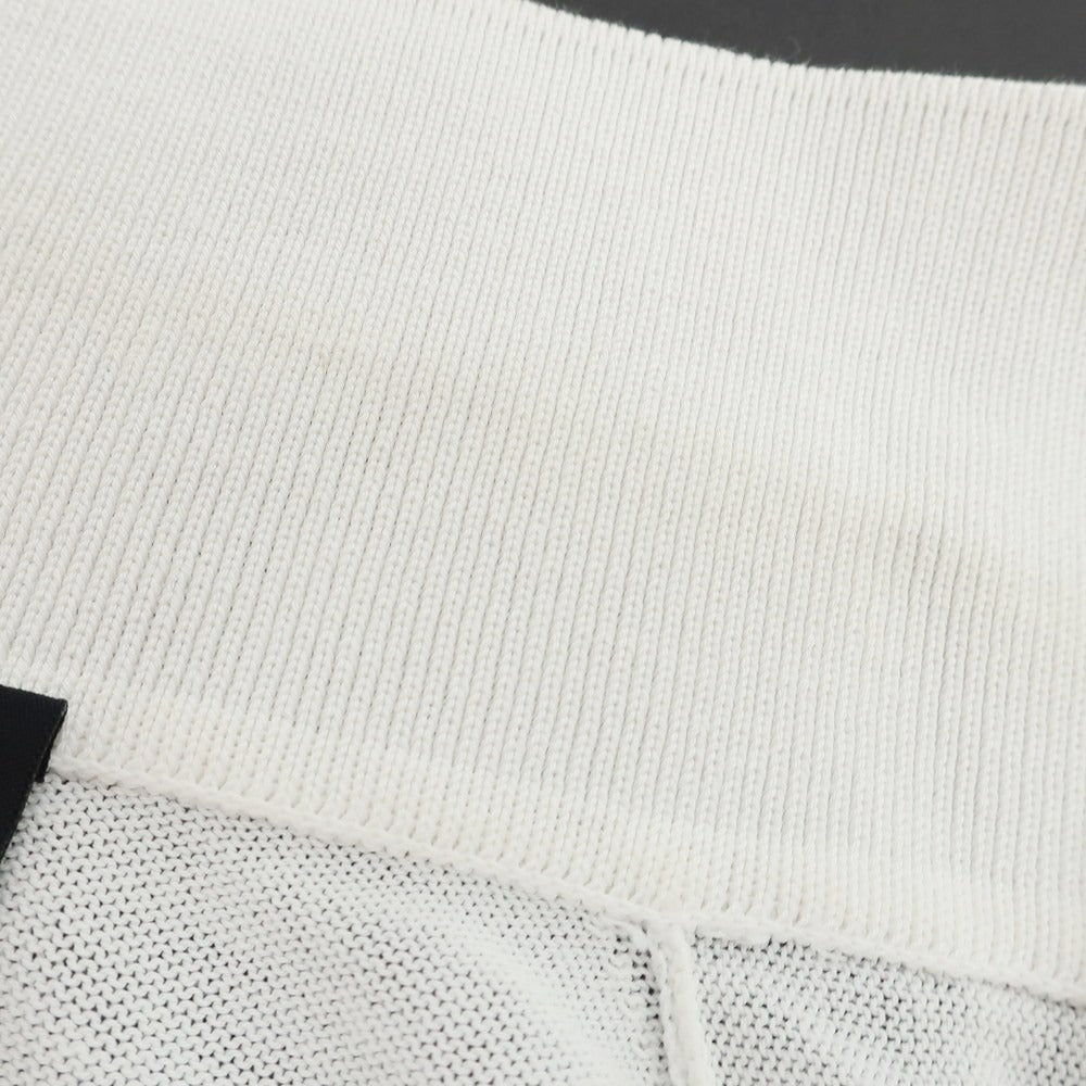 [Used] Buffy High Gauge Cotton Short Sleeve Polo Knit White [46] [Condition Rank C] [Men&
