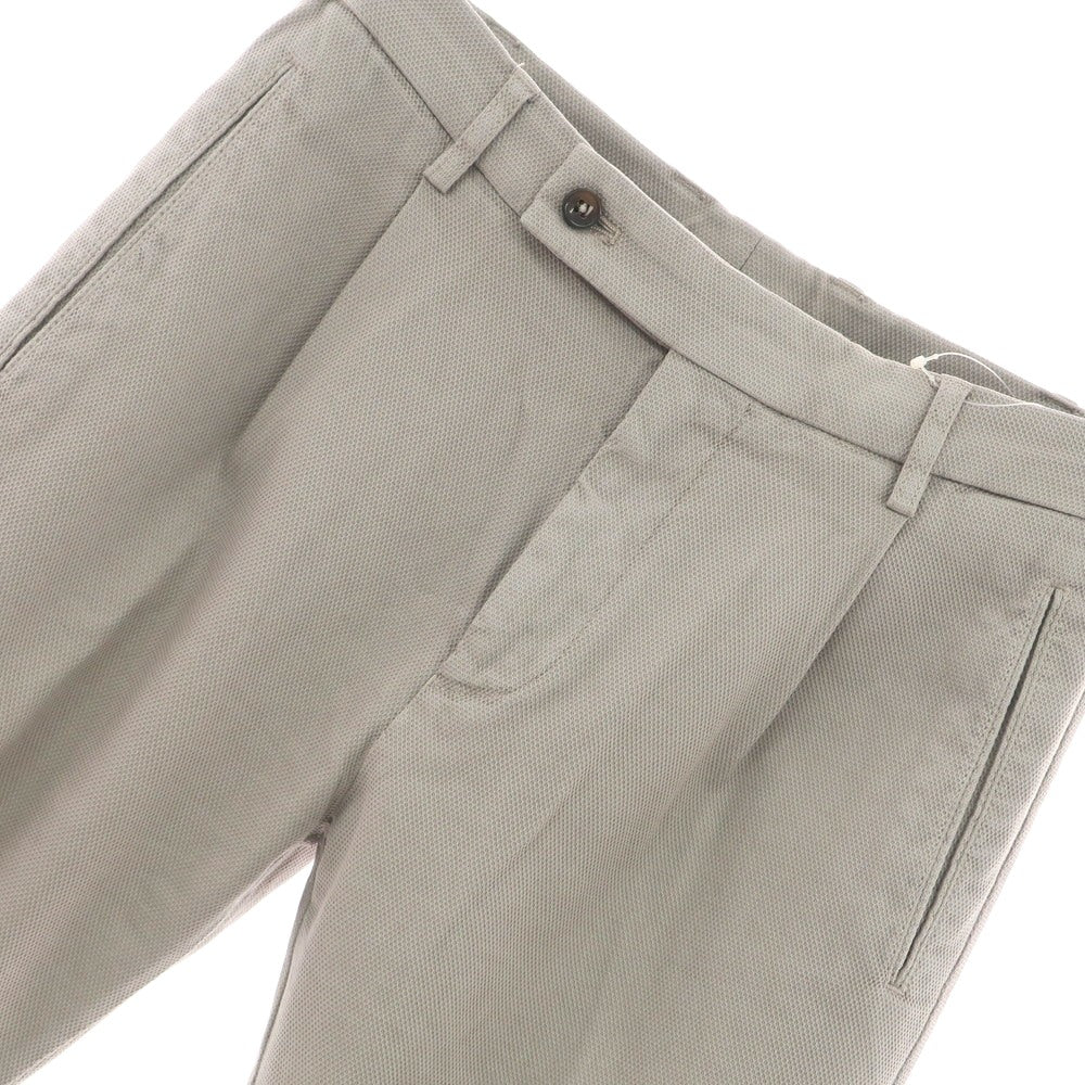 [Used] BERWICH Stretch Cotton Lyocell Casual Slacks Pants Beige [46] [Condition Rank B] [Men&