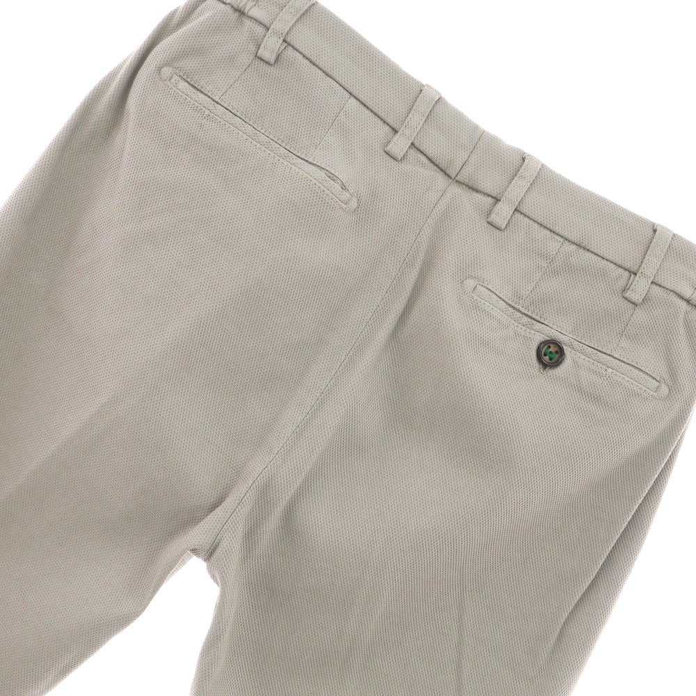 [Used] BERWICH Stretch Cotton Lyocell Casual Slacks Pants Beige [46] [Condition Rank B] [Men&