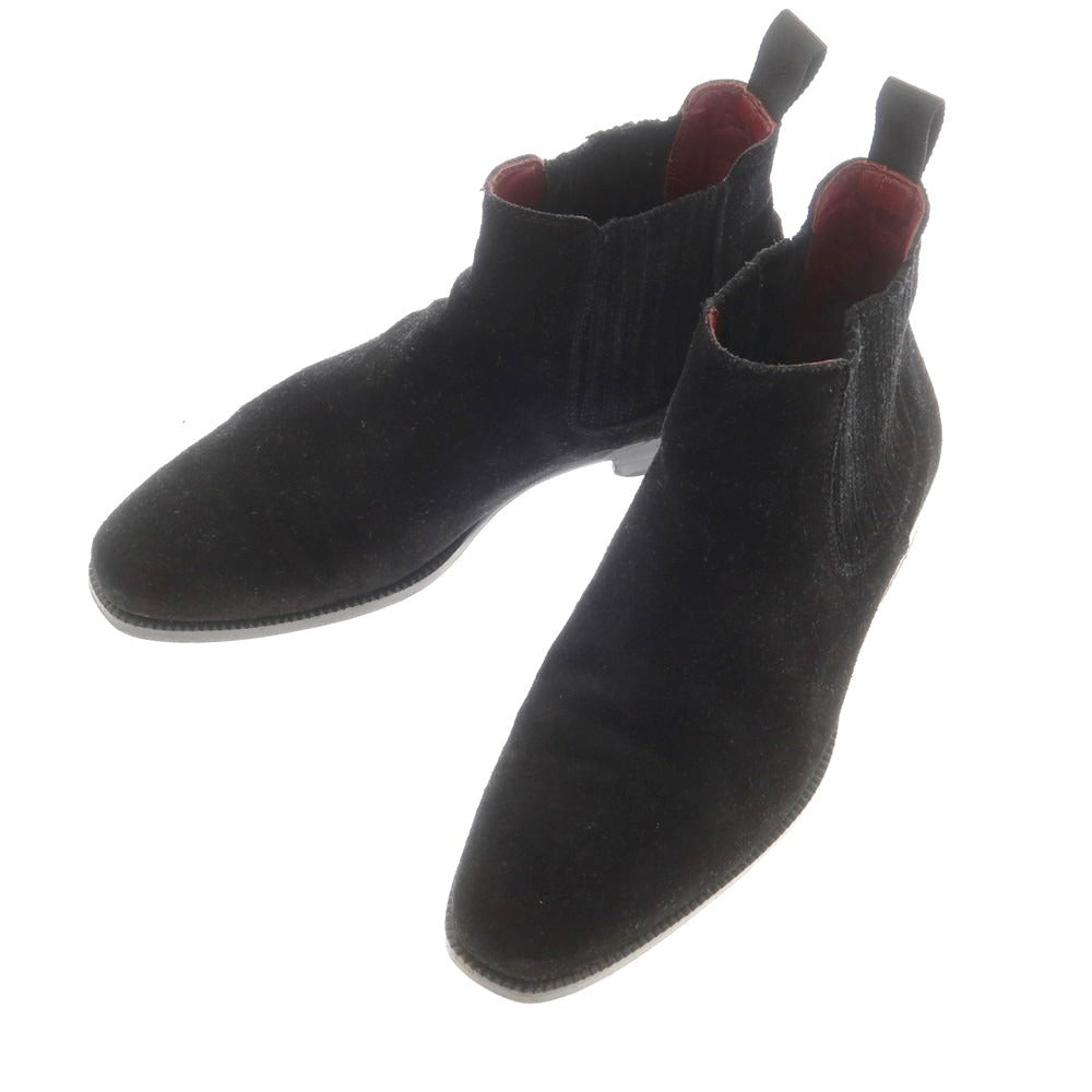 【中古】ディメッラ DI MELLA スエード サイドゴアブーツ ブラック【 6 1/2 】【 状態ランクC 】【 メンズ 】[EPD]