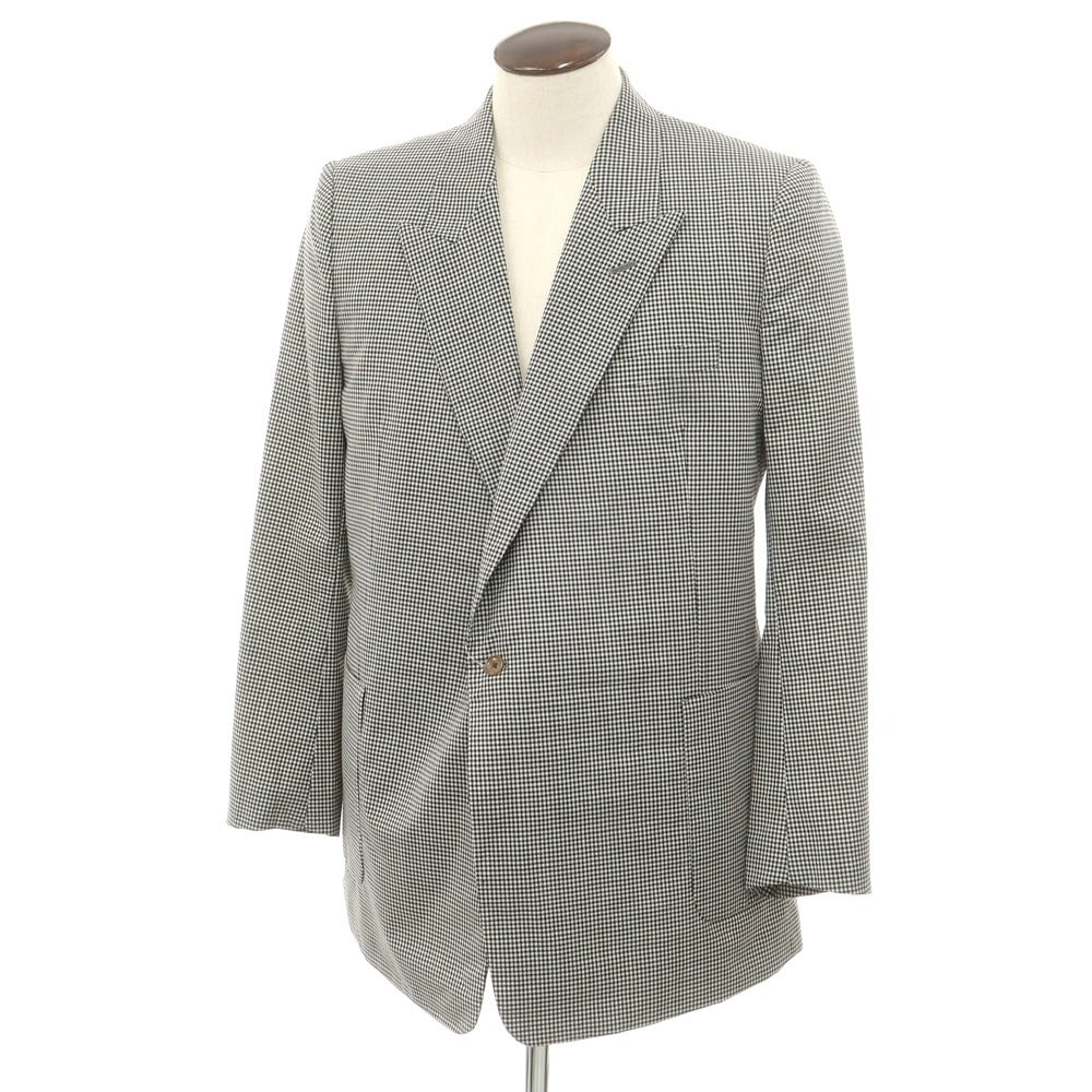 [Used] RE-PURPOSE 2025 Spring/Summer Wool Check Tailored Jacket Black x White [L] [Condition Rank B] [Men&