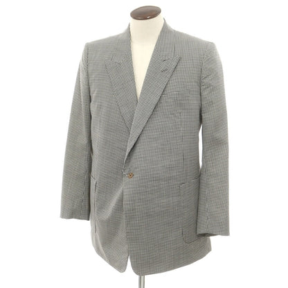 [Used] RE-PURPOSE 2025 Spring/Summer Wool Check Tailored Jacket Black x White [L] [Condition Rank B] [Men&