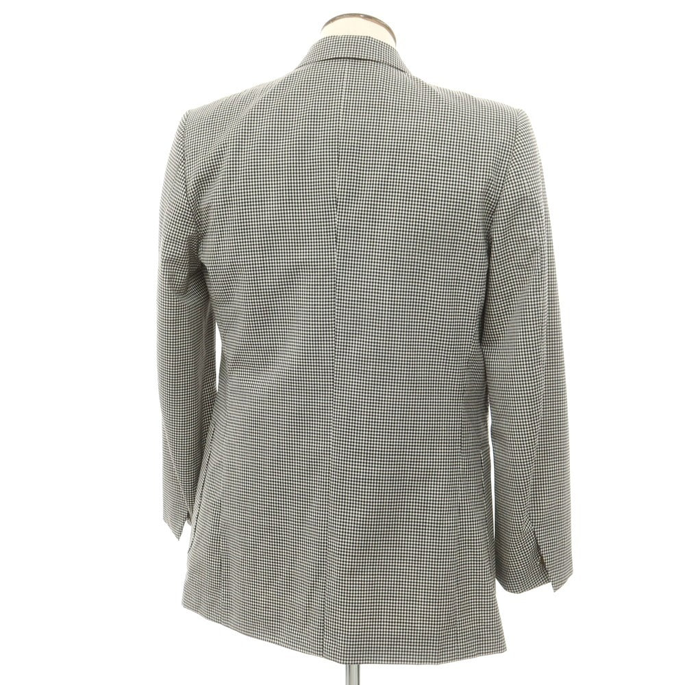 [Used] RE-PURPOSE 2025 Spring/Summer Wool Check Tailored Jacket Black x White [L] [Condition Rank B] [Men&