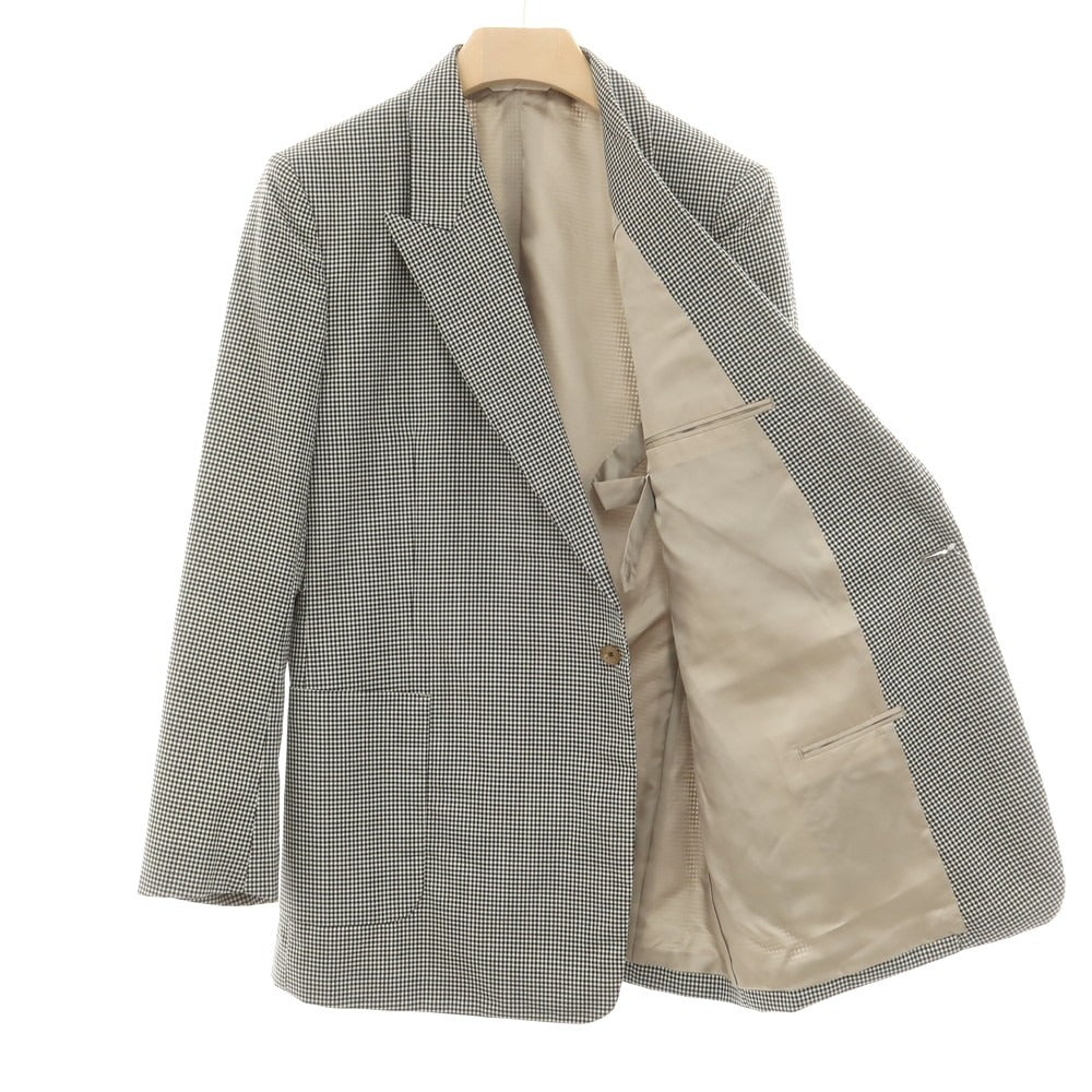 [Used] RE-PURPOSE 2025 Spring/Summer Wool Check Tailored Jacket Black x White [L] [Condition Rank B] [Men&