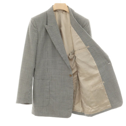 [Used] RE-PURPOSE 2025 Spring/Summer Wool Check Tailored Jacket Black x White [L] [Condition Rank B] [Men&
