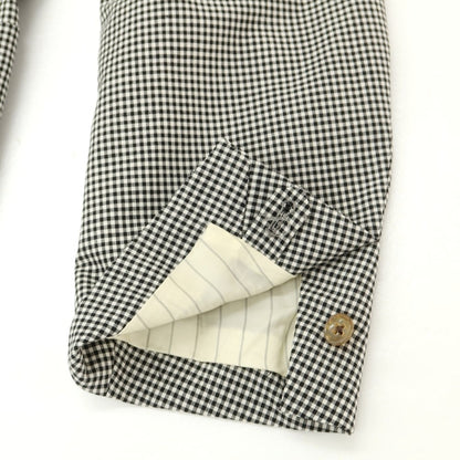 [Used] RE-PURPOSE 2025 Spring/Summer Wool Check Tailored Jacket Black x White [L] [Condition Rank B] [Men&