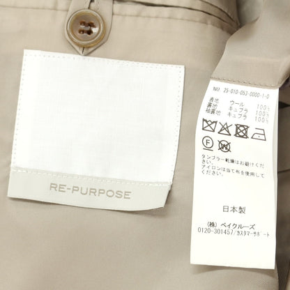 [Used] RE-PURPOSE 2025 Spring/Summer Wool Check Tailored Jacket Black x White [L] [Condition Rank B] [Men&