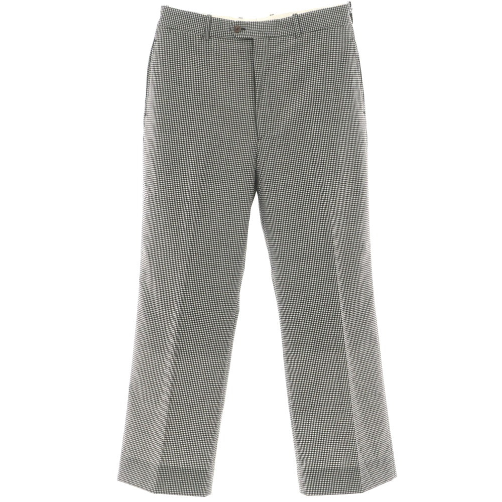 [Used] RE-PURPOSE 2025 Spring/Summer Wool Gingham Check Casual Slacks Pants Black x White [L] [Condition Rank B] [Men&