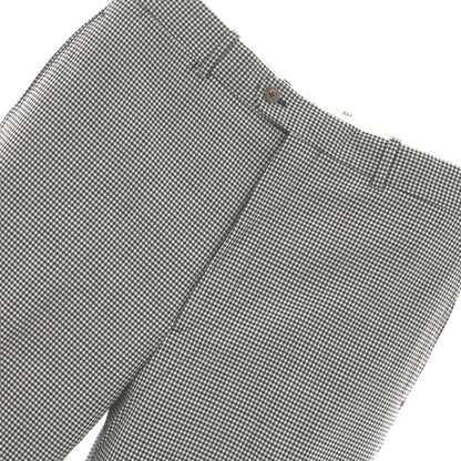 [Used] RE-PURPOSE 2025 Spring/Summer Wool Gingham Check Casual Slacks Pants Black x White [L] [Condition Rank B] [Men&