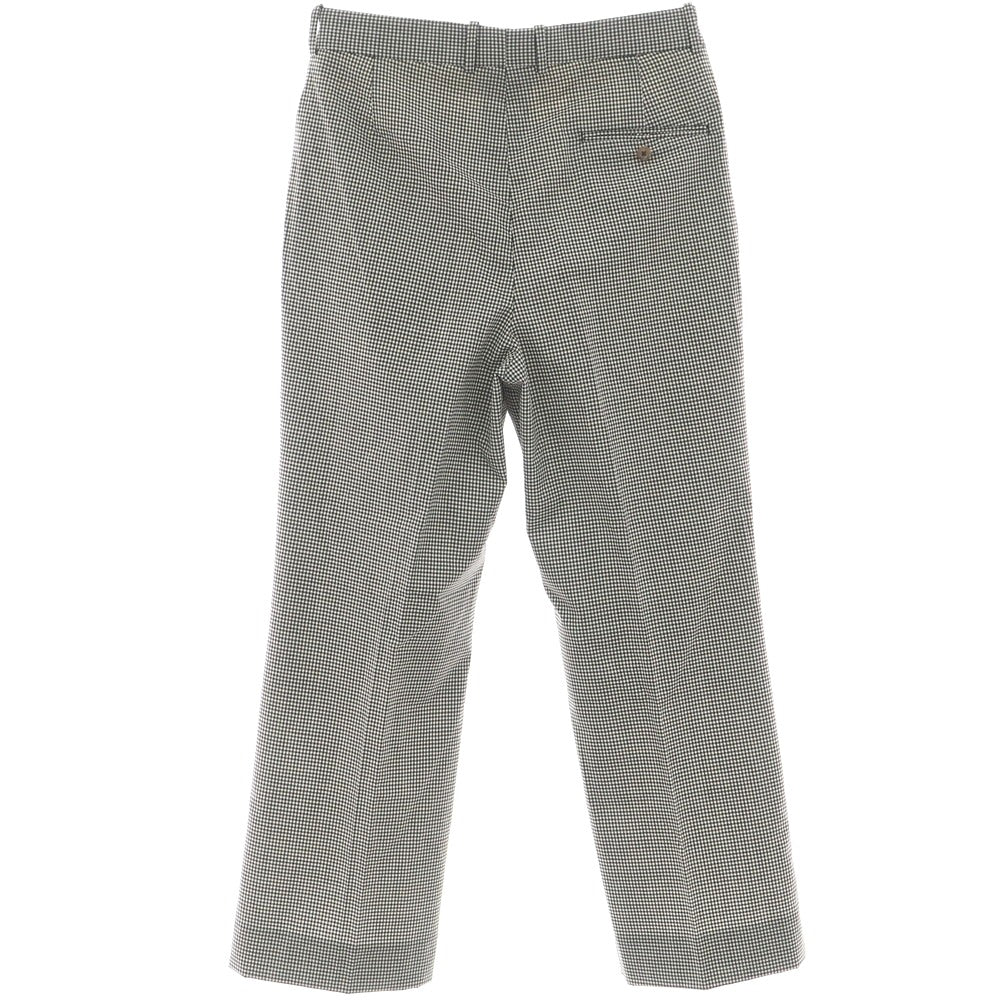 [Used] RE-PURPOSE 2025 Spring/Summer Wool Gingham Check Casual Slacks Pants Black x White [L] [Condition Rank B] [Men&