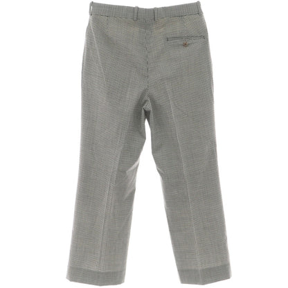 [Used] RE-PURPOSE 2025 Spring/Summer Wool Gingham Check Casual Slacks Pants Black x White [L] [Condition Rank B] [Men&