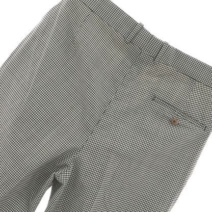[Used] RE-PURPOSE 2025 Spring/Summer Wool Gingham Check Casual Slacks Pants Black x White [L] [Condition Rank B] [Men&