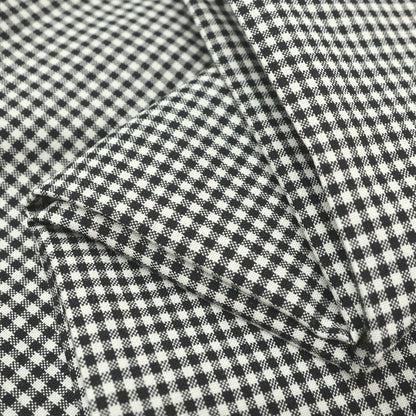 [Used] RE-PURPOSE 2025 Spring/Summer Wool Gingham Check Casual Slacks Pants Black x White [L] [Condition Rank B] [Men&