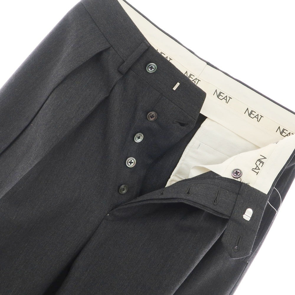 [Used] NEAT wool dress slacks pants, charcoal [No size indicated (L)] [Condition rank B] [Men&