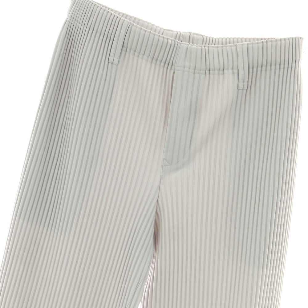 【中古】オム プリッセ イッセイミヤケ HOMME PLISSE ISSEY MIYAKE ポリエステル プリーツ イージーパンツ ライトグレー【 3 】【 状態ランクA 】【 メンズ 】[DPD]