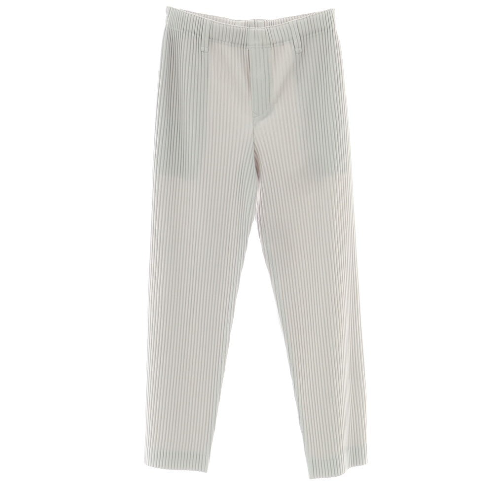 【中古】オム プリッセ イッセイミヤケ HOMME PLISSE ISSEY MIYAKE ポリエステル プリーツ イージーパンツ ライトグレー【 3 】【 状態ランクA 】【 メンズ 】