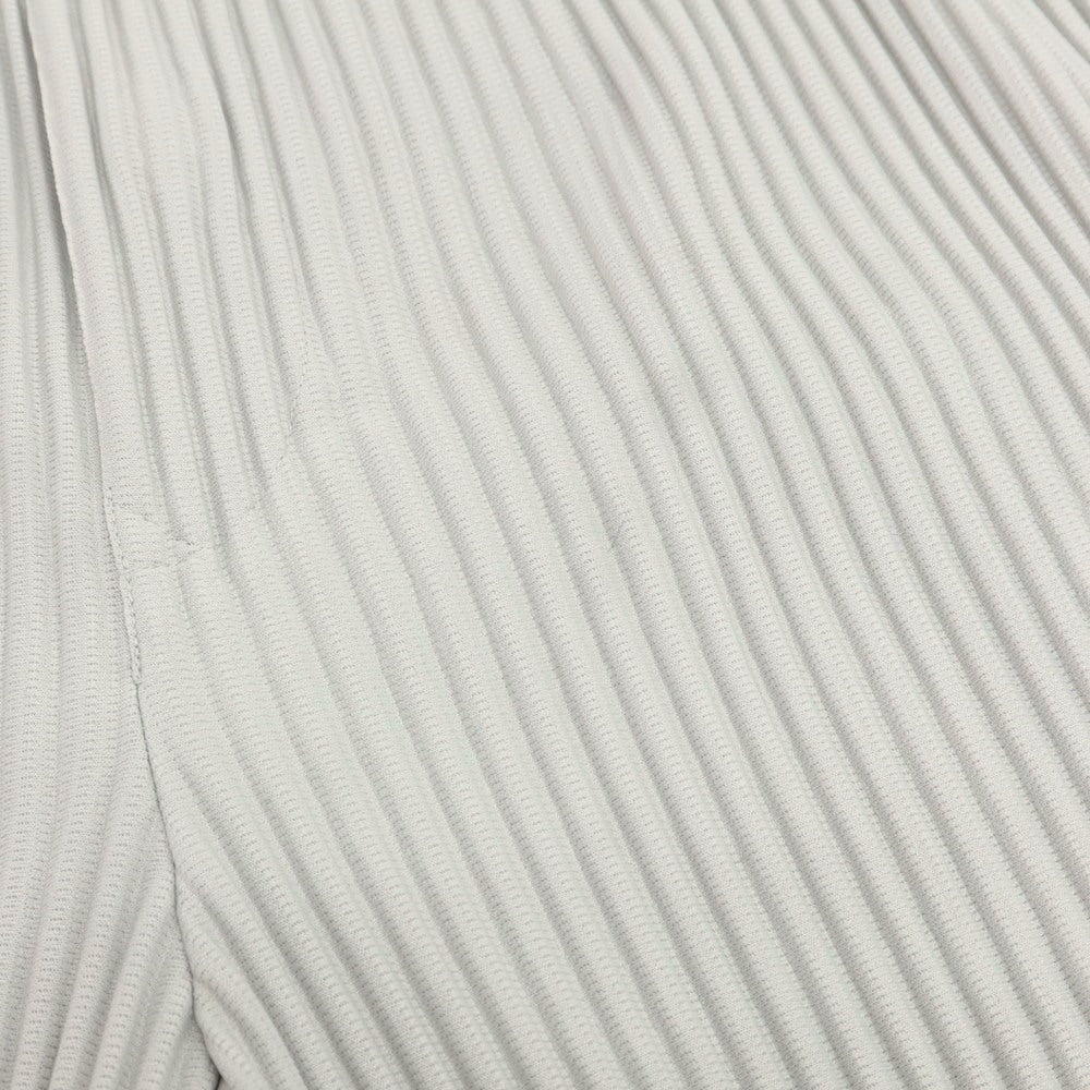 【中古】オム プリッセ イッセイミヤケ HOMME PLISSE ISSEY MIYAKE ポリエステル プリーツ イージーパンツ ライトグレー【 3 】【 状態ランクA 】【 メンズ 】[DPD]
