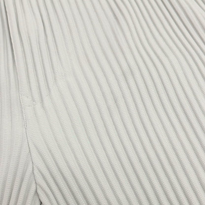 【中古】オム プリッセ イッセイミヤケ HOMME PLISSE ISSEY MIYAKE ポリエステル プリーツ イージーパンツ ライトグレー【 3 】【 状態ランクA 】【 メンズ 】