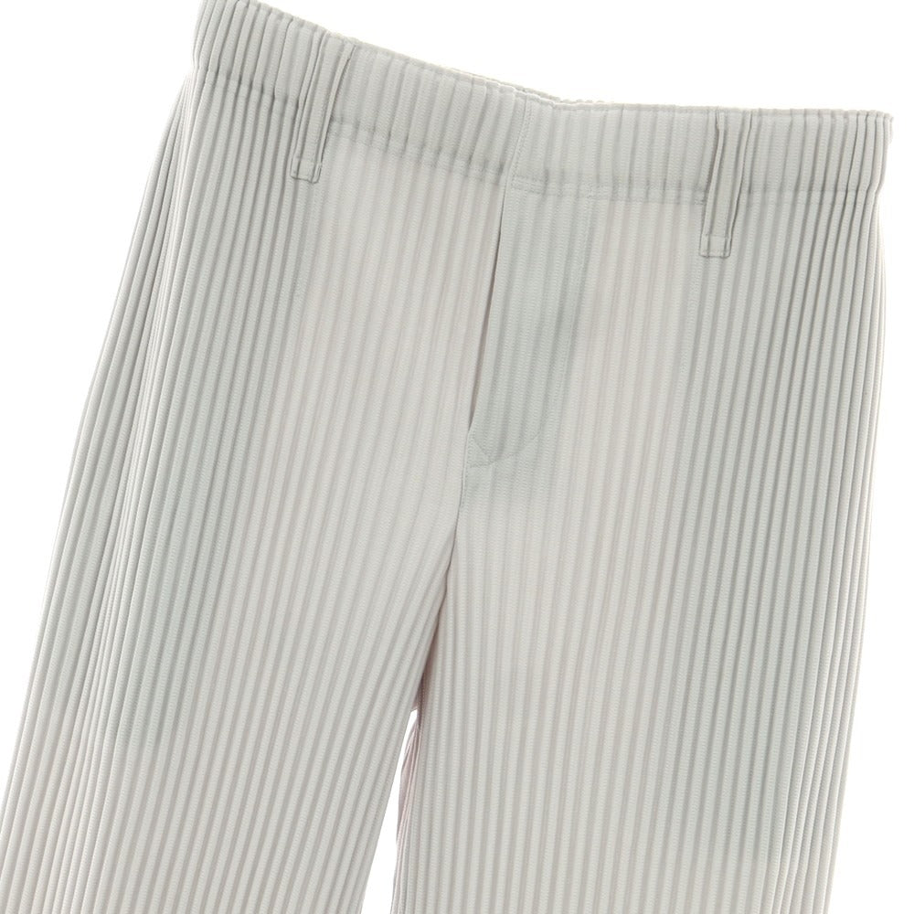 【中古】オム プリッセ イッセイミヤケ HOMME PLISSE ISSEY MIYAKE ポリエステル プリーツ イージーパンツ ライトグレー【 1 】【 状態ランクA 】【 メンズ 】