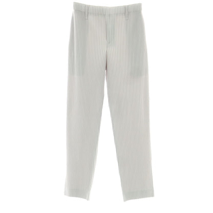 【中古】オム プリッセ イッセイミヤケ HOMME PLISSE ISSEY MIYAKE ポリエステル プリーツ イージーパンツ ライトグレー【 1 】【 状態ランクA 】【 メンズ 】