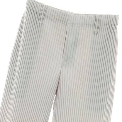 【中古】オム プリッセ イッセイミヤケ HOMME PLISSE ISSEY MIYAKE ポリエステル プリーツ イージーパンツ ライトグレー【 1 】【 状態ランクA 】【 メンズ 】