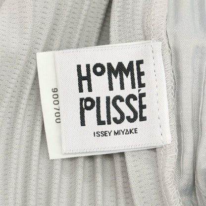 【中古】オム プリッセ イッセイミヤケ HOMME PLISSE ISSEY MIYAKE ポリエステル プリーツ イージーパンツ ライトグレー【 1 】【 状態ランクA 】【 メンズ 】