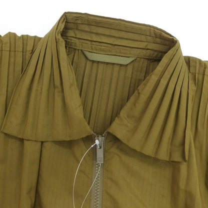 【中古】オム プリッセ イッセイミヤケ HOMME PLISSE ISSEY MIYAKE 2025年春夏 プリーツ加工 コート オリーブ【 表記なし（L位） 】【 状態ランクA 】【 メンズ 】