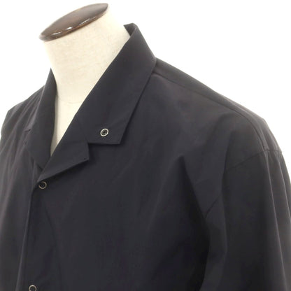 【中古】オム プリッセ イッセイミヤケ HOMME PLISSE ISSEY MIYAKE 2025年春夏 ポリエステル系 パッカブル オープンカラー ロング カジュアルシャツ ブラック【 表記なし（L位） 】【 状態ランクA 】【 メンズ 】