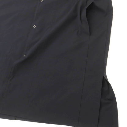 【中古】オム プリッセ イッセイミヤケ HOMME PLISSE ISSEY MIYAKE 2025年春夏 ポリエステル系 パッカブル オープンカラー ロング カジュアルシャツ ブラック【 表記なし（L位） 】【 状態ランクA 】【 メンズ 】