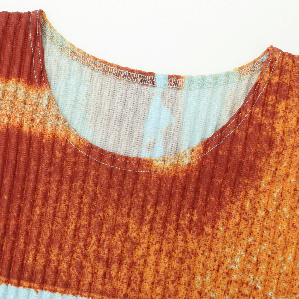 [Used] Homme Plissé Issey Miyake Spring/Summer 2025 Pleated Cut and Sew Orange [No description (L size)] [Condition Rank A] [Men&