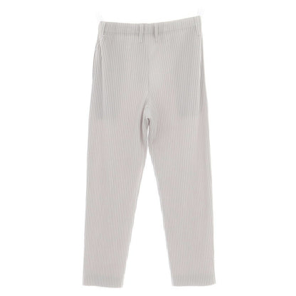 【中古】オム プリッセ イッセイミヤケ HOMME PLISSE ISSEY MIYAKE ポリエステル プリーツ イージーパンツ ライトグレー【 3 】【 状態ランクA 】【 メンズ 】