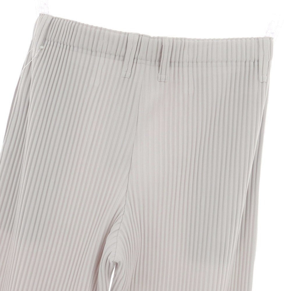 【中古】オム プリッセ イッセイミヤケ HOMME PLISSE ISSEY MIYAKE ポリエステル プリーツ イージーパンツ ライトグレー【サイズ3】【 状態ランクA 】【 メンズ 】[CPD]