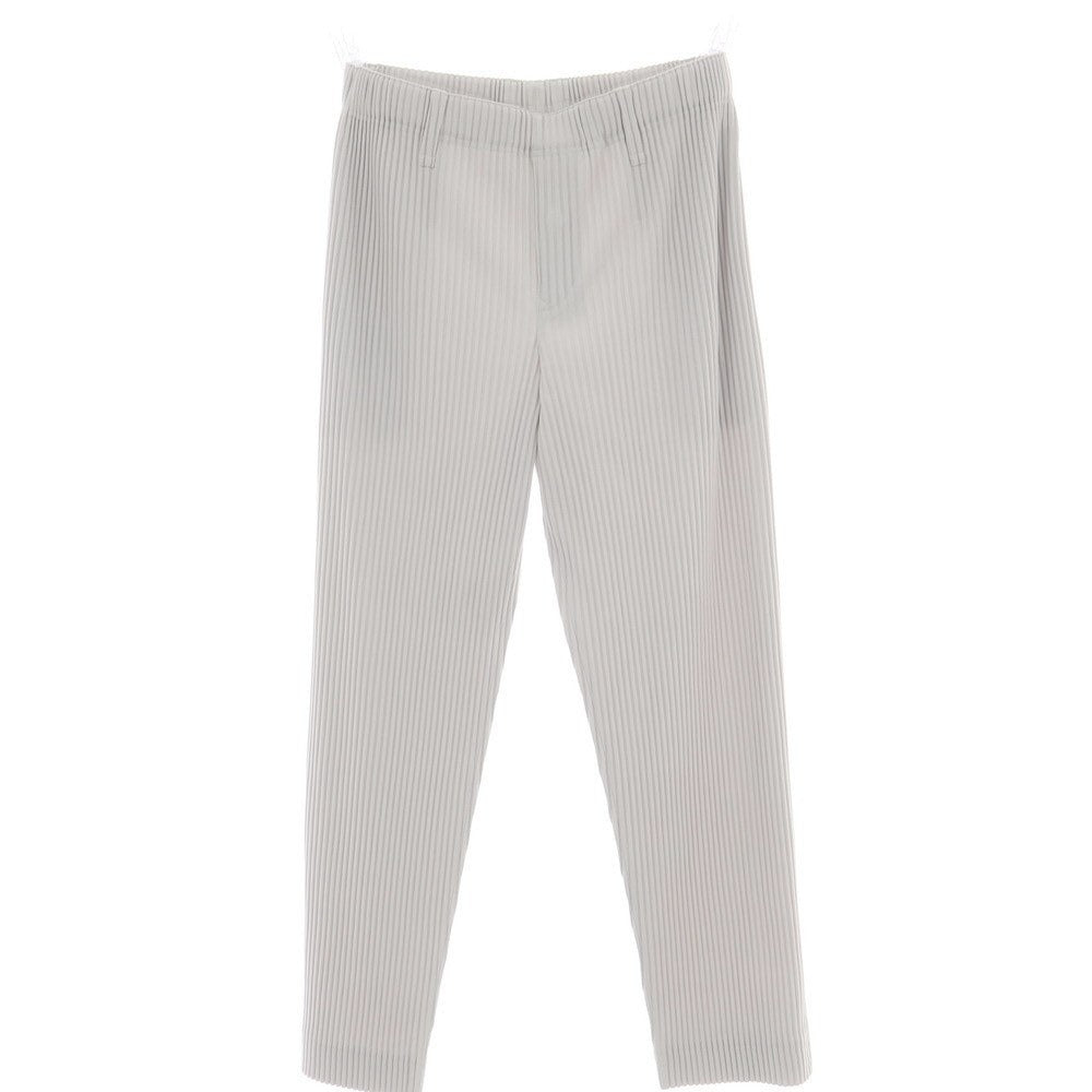 【中古】オム プリッセ イッセイミヤケ HOMME PLISSE ISSEY MIYAKE ポリエステル プリーツ イージーパンツ ライトグレー【 サイズ3 】【 状態ランクA 】【 メンズ 】 [CPD]