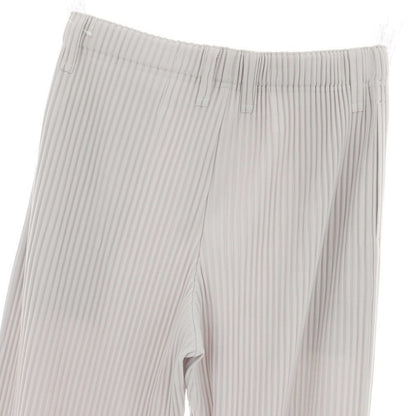 【中古】オム プリッセ イッセイミヤケ HOMME PLISSE ISSEY MIYAKE ポリエステル プリーツ イージーパンツ ライトグレー【 3 】【 状態ランクA 】【 メンズ 】