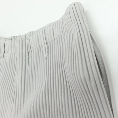 【中古】オム プリッセ イッセイミヤケ HOMME PLISSE ISSEY MIYAKE ポリエステル プリーツ イージーパンツ ライトグレー【 3 】【 状態ランクB 】【 メンズ 】