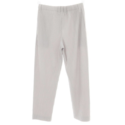 【中古】オム プリッセ イッセイミヤケ HOMME PLISSE ISSEY MIYAKE ポリエステル プリーツ イージーパンツ ライトグレー【 3 】【 状態ランクB 】【 メンズ 】