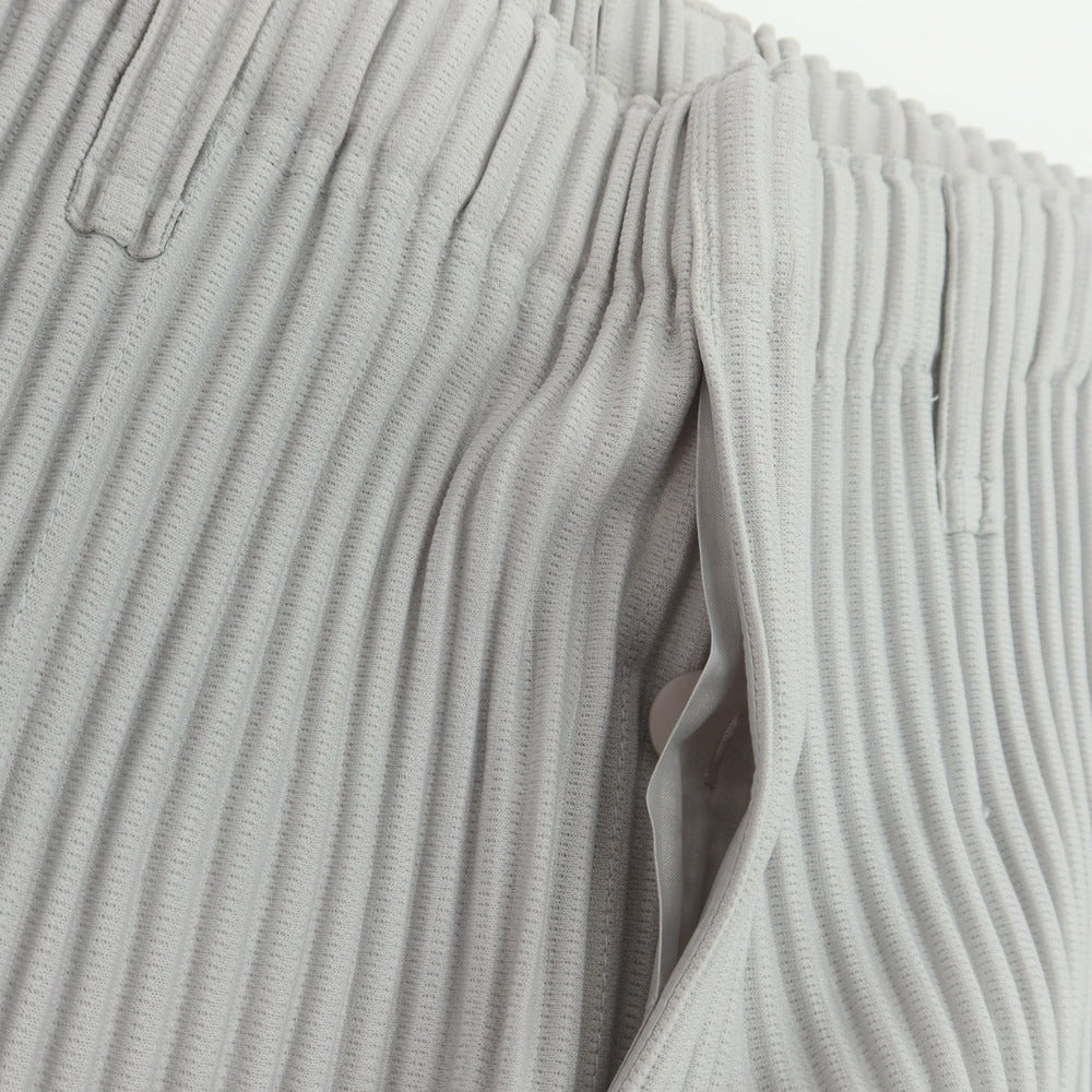 【中古】オム プリッセ イッセイミヤケ HOMME PLISSE ISSEY MIYAKE ポリエステル プリーツ イージーパンツ ライトグレー【 3 】【 状態ランクB 】【 メンズ 】