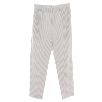 【中古】オム プリッセ イッセイミヤケ HOMME PLISSE ISSEY MIYAKE ポリエステル プリーツ イージーパンツ ライトグレー【 3 】【 状態ランクA 】【 メンズ 】