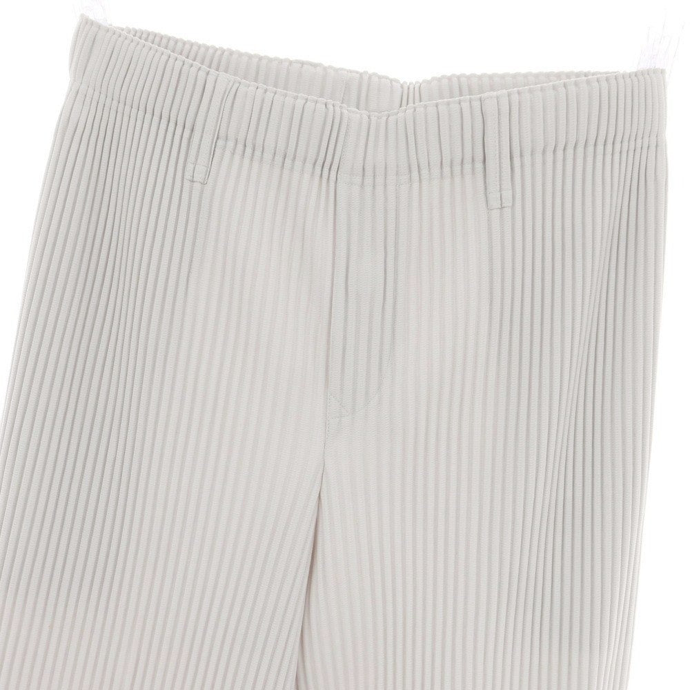 【中古】オム プリッセ イッセイミヤケ HOMME PLISSE ISSEY MIYAKE ポリエステル プリーツ イージーパンツ ライトグレー【 3 】【 状態ランクA 】【 メンズ 】