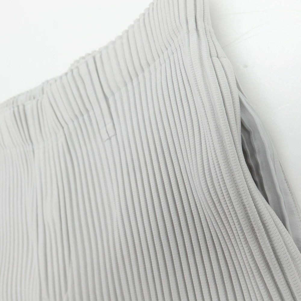 【中古】オム プリッセ イッセイミヤケ HOMME PLISSE ISSEY MIYAKE ポリエステル プリーツ イージーパンツ ライトグレー【 サイズ3 】【 状態ランクA 】【 メンズ 】 [CPD]