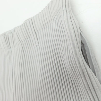【中古】オム プリッセ イッセイミヤケ HOMME PLISSE ISSEY MIYAKE ポリエステル プリーツ イージーパンツ ライトグレー【 3 】【 状態ランクA 】【 メンズ 】