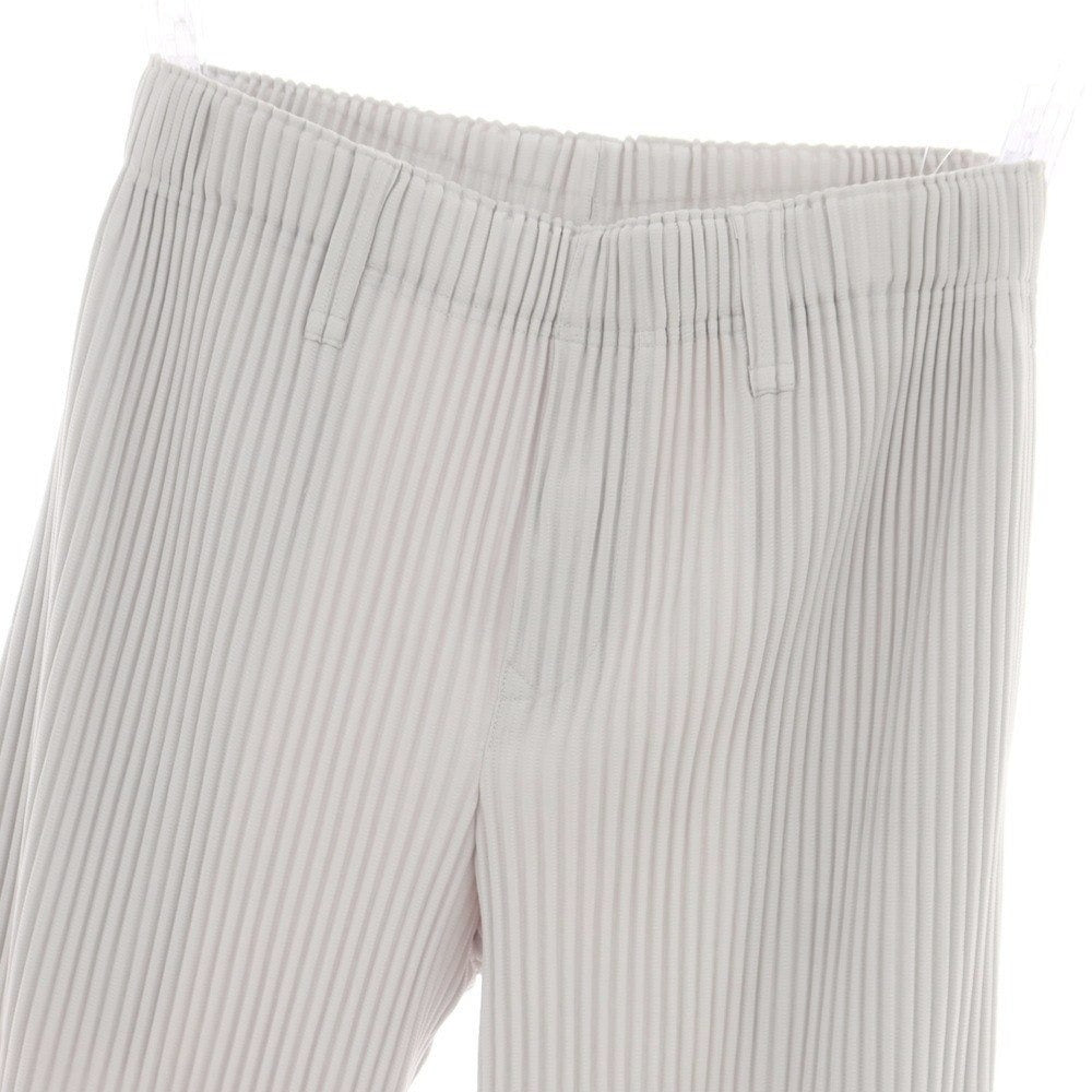 【中古】オム プリッセ イッセイミヤケ HOMME PLISSE ISSEY MIYAKE ポリエステル プリーツ イージーパンツ ライトグレー【サイズ1】【 状態ランクA 】【 メンズ 】 [DPD]