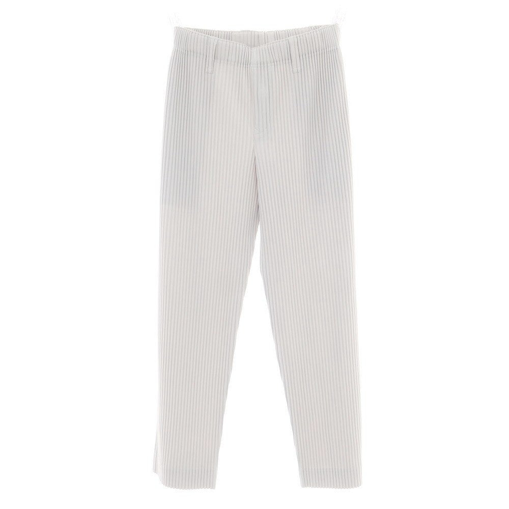 【中古】オム プリッセ イッセイミヤケ HOMME PLISSE ISSEY MIYAKE ポリエステル プリーツ イージーパンツ ライトグレー【 1 】【 状態ランクB 】【 メンズ 】